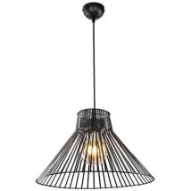Suspension – Panama – Métallique noir – Hauteur 114 cm, Largeur 49 cm, Culot E27