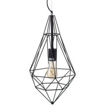 Suspension Noir Métal 26 x 26 x 46 cm