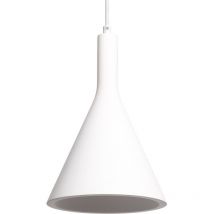 Ledkia - Suspension Plâtre Madiun Blanc