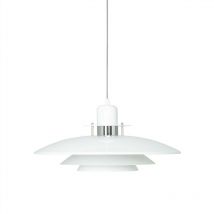 Belid - Primus - Plafonnier à 1 lumière, chrome, blanc, E27