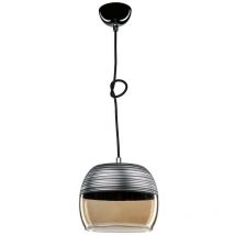 Tezeta - Suspension Punto ASZ0857 diffuseur en verre inversé noir