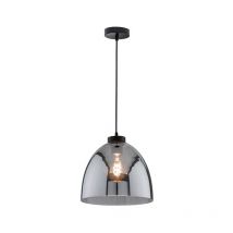 Fischer&honsel - Lampe suspendue lampe de cuisine lampe de salon verre fumé noir h 150 cm
