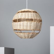 Iluzzia - Suspension Rotin Bulang Ø300 mm Blanc tressé