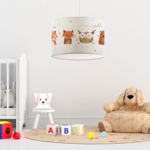 Lux.pro - Suspension Rugby pour enfant E27 70 cm motif animaux de la forêt [ ]
