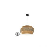 Suspension Samoa 3xe27 Noir/camel Regx50d