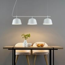 Kosilum - Suspension scandinave métal blanc - Oviedo