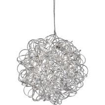 Searchlight - Scribble - Suspension De Plafond À Ruban À 6 Ampoules, Chrome, Ampoule G4