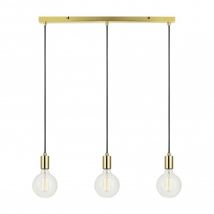 Markslojd - Suspension Led laiton en ligne 3 sources lumineuses Sky - Markslöjd
