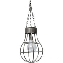 Lampe à ampoule solaire Métal avec 10 led Progarden