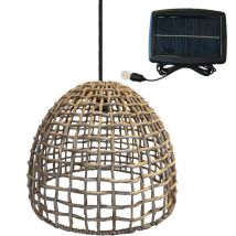 Lumisky - Suspension solaire bohème amadeo solar Beige Jonc de mer
