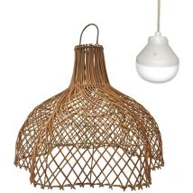 Lumisky - Suspension solaire bohème aria nomad Beige Rotin D60 cm