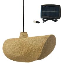 Lumisky - Suspension solaire bohème kleia solar Beige Herbe marine H32cm