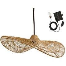 Lumisky - Suspension solaire bohème marbella solar Beige Jute H14cm