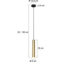 Steinhauer suspension Tubel - laiton - métal - 10,5 cm - 0 - 3867ME