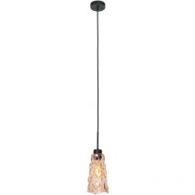 Steinhauer - suspension Vidrio - noir - verre - 13 cm - E27 (grande raccord) - 3831ZW - Noir
