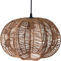 Privatefloor - Lustre de plafond en rotin - Suspension de style Boho Bali - Pya Naturel