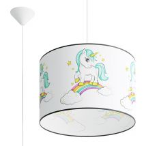 Sollux - Lampes suspendues Jednorożec pvc 1xE27 40cm