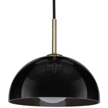 Suspension verre lumea noire et dorée