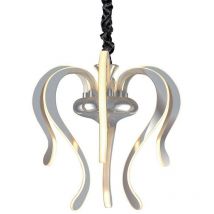Inspired Mantra - Versailles - Plafonnier led 57W, 2733lm, 3000K Chrome Poli, Acrylique Blanc