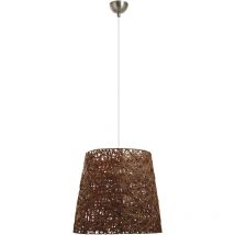 Novolux - Suspension vimet E27 42W Fibre brune naturelle