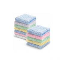 Lot de 12 serviettes de toilette bébé en coton