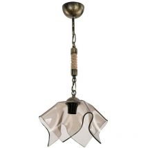 Tezeta - Suspension Volga MDL3781 or antique et verre fumé