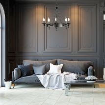 Elstead - Warwick - Lustre à 5 ampoules au fini noir graphite, E14