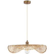 Privatefloor - Lampe de plafond en bambou - Lampe suspendue de stile Boho Bali - Bahati Doré