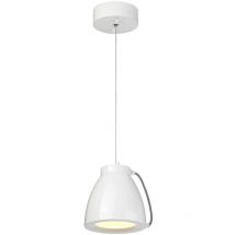 Elstead - Europa - Luminaire suspendu à petite dôme à 1 ampoule del au fini peint blanc