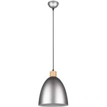 Suspension, Suspension ovale métal mat Jagger Gris en Metal, trio