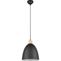 Reality - Suspension, Suspension ovale métal mat Jagger Noir en Metal, trio