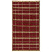 Thedecofactory - sula - Tapis tissé à rayures rouge 60x110