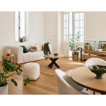 Suzano - canapé 3 places - en tissu texturé - beige