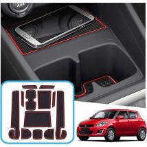 Suzuki Swift/Sport/Hybrid 2017-2021 2022 Tapis antidérapants, tapis en caoutchouc Suzuki Swift pour accoudoir de console centrale, porte-gobelet,