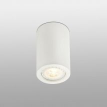 Faro Barcelona - Faro Sven - 1 Light Round Surface Mounted Downlight Plaster, White, GU10