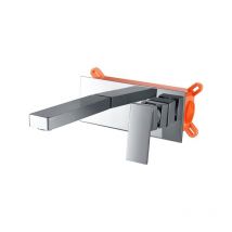 Rubinetto monocomando per lavabo da incasso a parete, rubinetto da bagno per acqua calda/fredda - Rubinetti da incasso colore cromo
