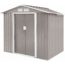 Hattoro - S100 xl Abri de jardin en métal Abri de jardin gris