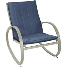 Svita - eiby deluxe Fauteuil à bascule Fauteuil à bascule Outdoor Accoudoir Stopper Rembourrage Bleu
