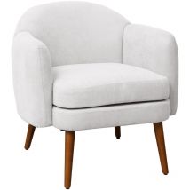 Svita - johan fauteuil chaise longue fauteuil rembourré accoudoirs rembourrés moderne blanc