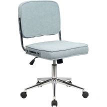 Svita - liv Chaise de bureau Chaise de bureau réglable en hauteur avec roulettes bleu