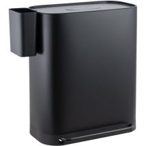 MLT2X30 Mülleimer Treteimer 60l 2 Fächer mit Deckel Schwarz - Svita