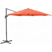 Parasol orange 3m Parasol alu pivotant Parasol jardin terrasse - Svita