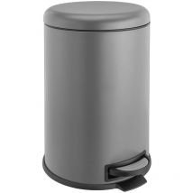 T20 Poubelle grise 20 litres Poubelle à pédale Poubelle de cuisine - Svita
