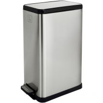 STM18 Mülleimer Treteimer 18l inkl. Inneneimer Softclose-Deckel Silber - Svita