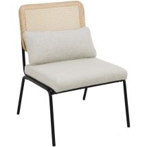 Svita - svea Loungesessel Rattansessel Retrosessel Rattan vintage creme