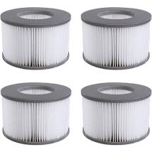 Aiducho Filtre Spa Lite pour mspa,Filtre pour mspa Lite, pour mspa Whirlpool Filter - Cartouches filtrantes pour sous - Bateaux et Spa Chauds(4pcs)