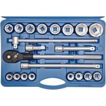 Sw-stahl 07660l Steckschlüsslsatz I 21-teilig I 3/4 Zoll I Werkzeugkoffer Industriequalität