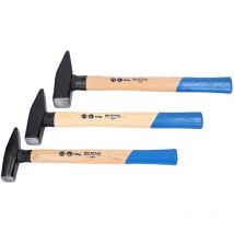 SW-Stahl, Set di – Martello da fabbro con Manico Hickory 3 Pezzi, 300 + 500 + 800 Gr., 50930l