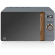 SM22036GRYNEU Micro-ondes Digital 20L Design Moderne Nordic 800W Gris - Swan