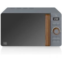 SM22036GRYNEUN Micro-ondes Digital 20L Design Moderne Nordic 800W Gris - Swan